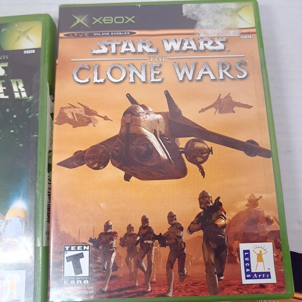 Xbox Star Wars Starfighter‎ Special Edition & Clone Wars Live enabled w/ manual